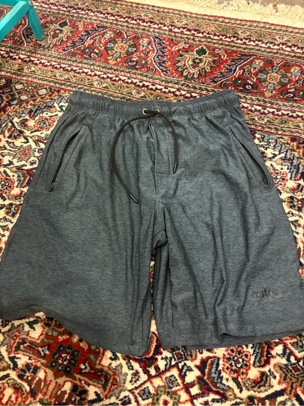 Men's Athletic Drawstring Shorts in Charcoal Gray